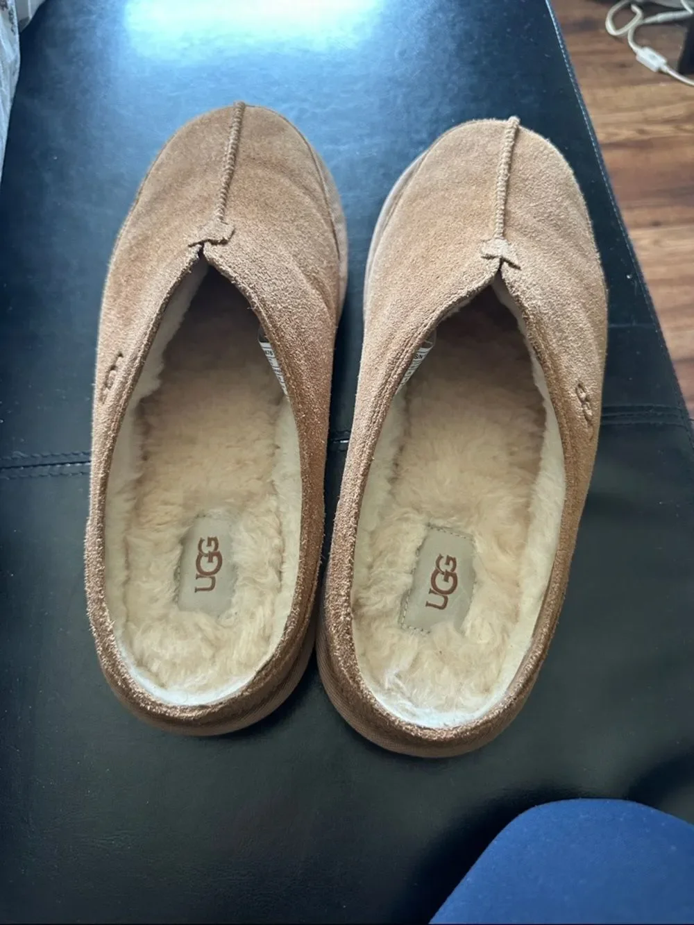 UGG Men's Suede Slip-On Loafer in Chestnut Brown NWOT
